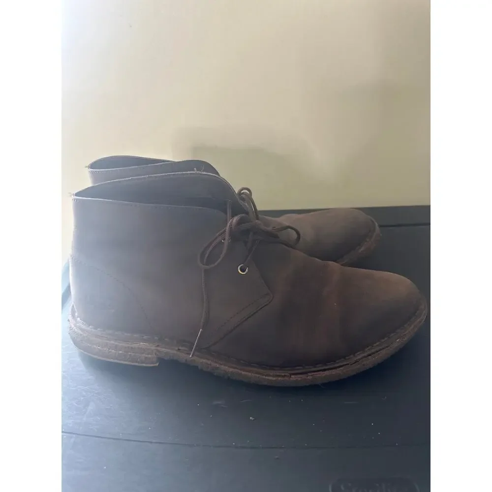 UGG BOOTS Leighton Chukka Ankle MEN SIZE 9 Brown Leather Lace Up N